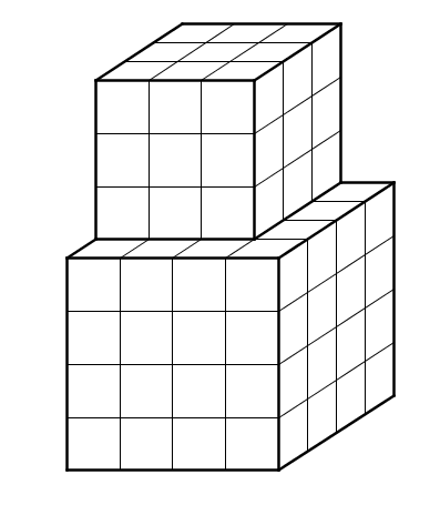 Enigme petits et gros cubes 