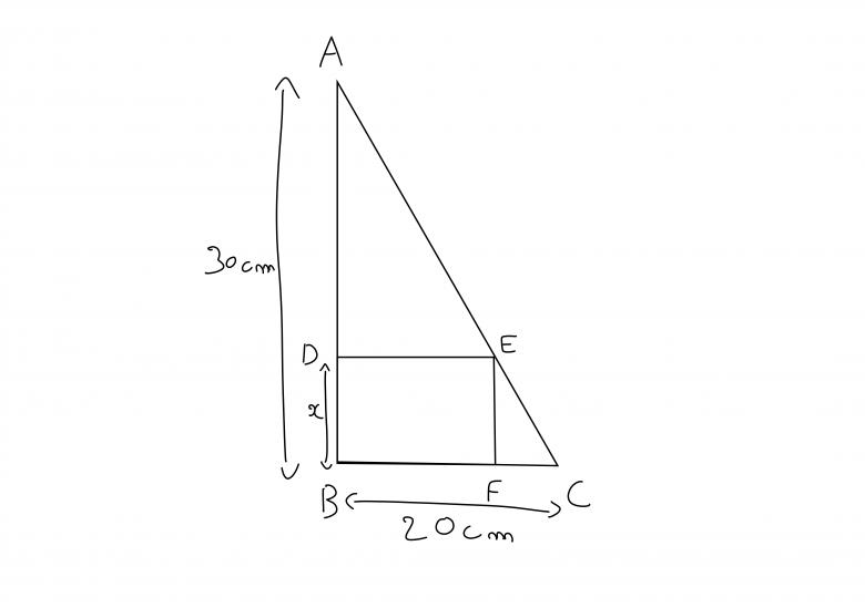 Dimenssions d'un triangle rectangle 1ère Mathématiques