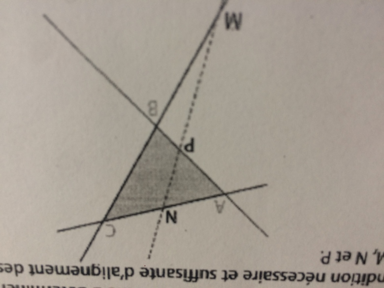 le théorème de Ménélaus 1ere S