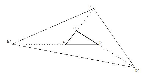 Deux triangles et leurs aires