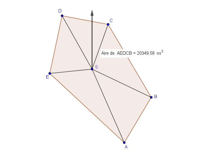 calcul de surface d\'un polygone 