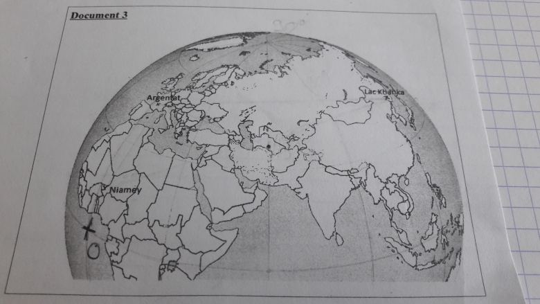 probleme longitude latitude 4eme