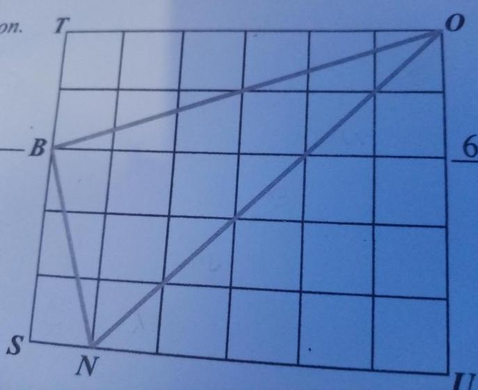 Le triangle BON est-il rectangle ? 