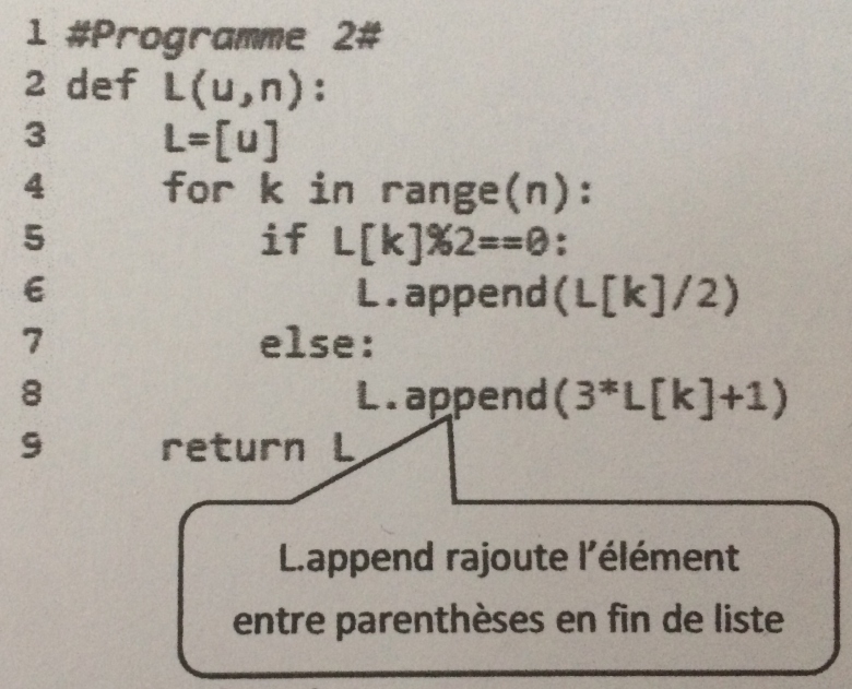 Algorithme premi�re 