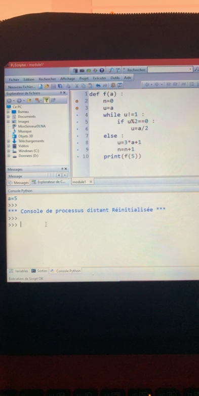 Python et suite de Syracuse