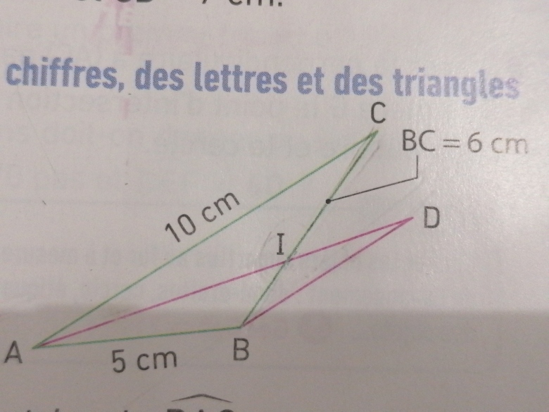 Des chiffres, des lettres, des triangles DM de math 