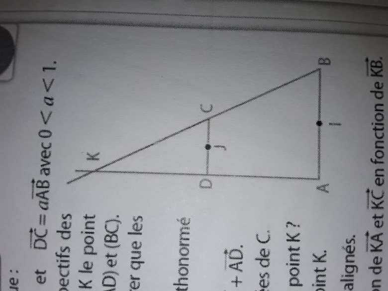 Dm trapèze vecteur