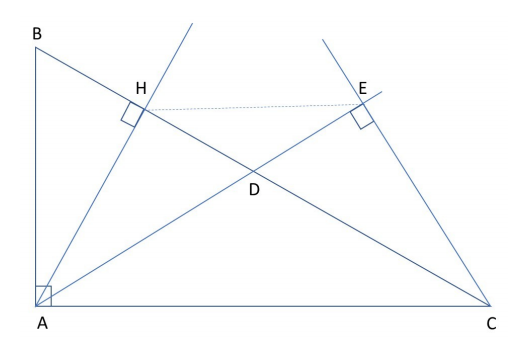 Triangles et quadrilatre inscrits