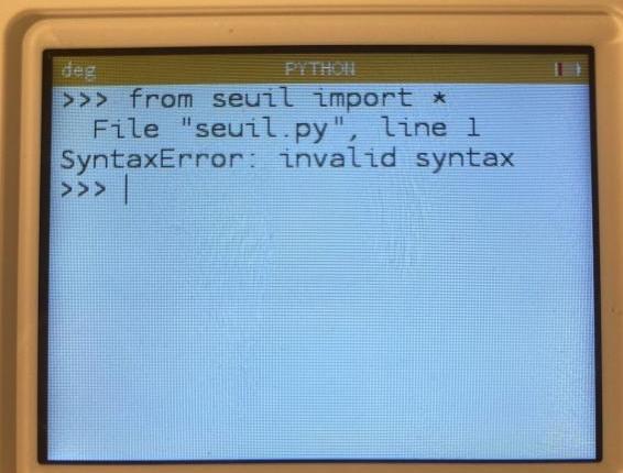 Exercice avec python 