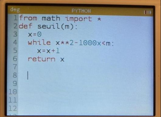 Exercice avec python 
