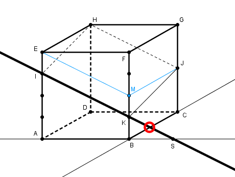 Excercice /calcul vectoriel dans un cube