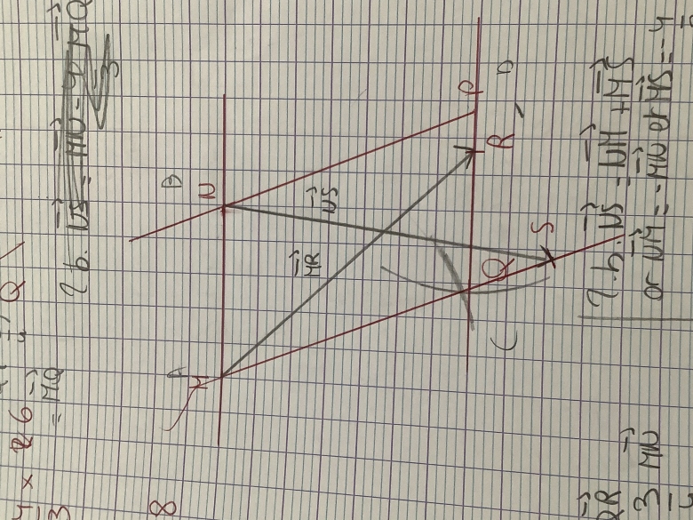 Vecteurs dans un parallélogramme