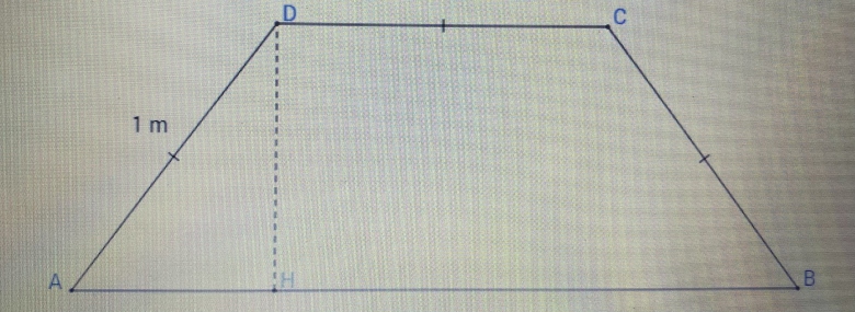 Problme avec prise dinitiatives : Aire dun trapze isocle 