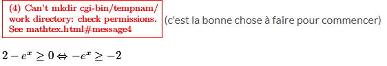 in�quation exponentielle