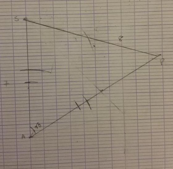 construction triangle calcul angle et bissectrice 