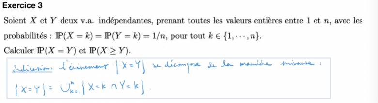 V.a probabilits L1 maths