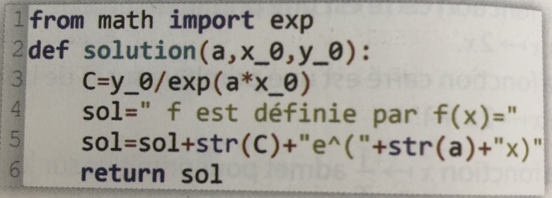 quation diff et Python 