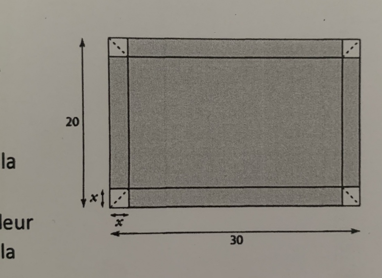 Dm maths / boite sans couvercle