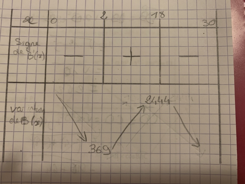 DM de Maths sur les d�riv�s