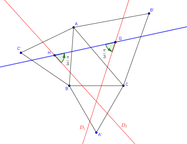 Isométries (Composée de rotation)