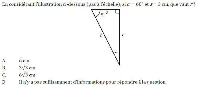Calculer la longueur d\'un côté dans un triangle rectangle