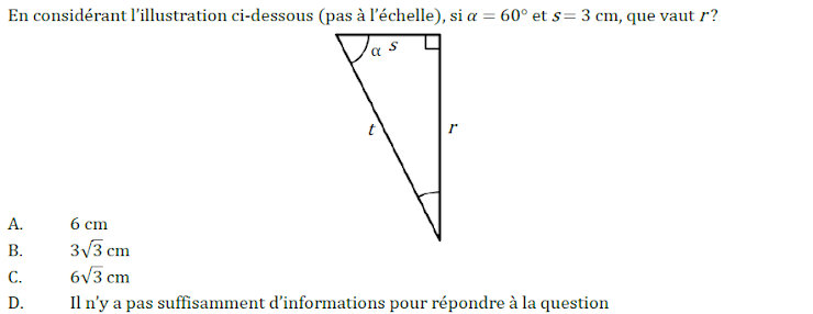 Calculer la longueur d\'un ct dans un triangle rectangle