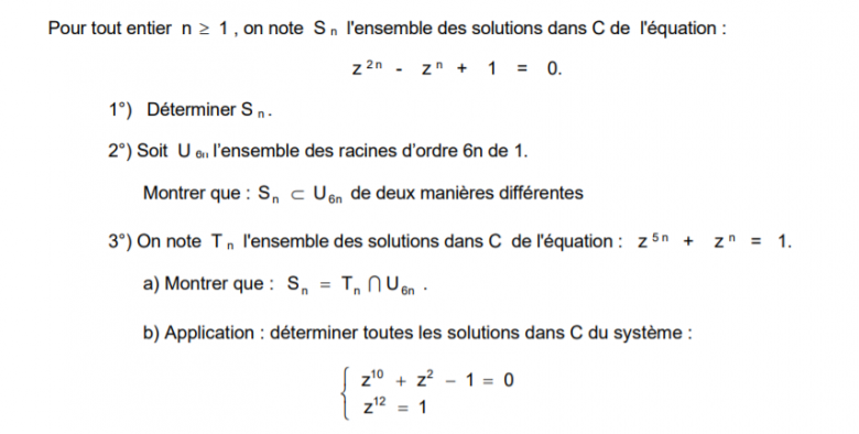 equation complexe 