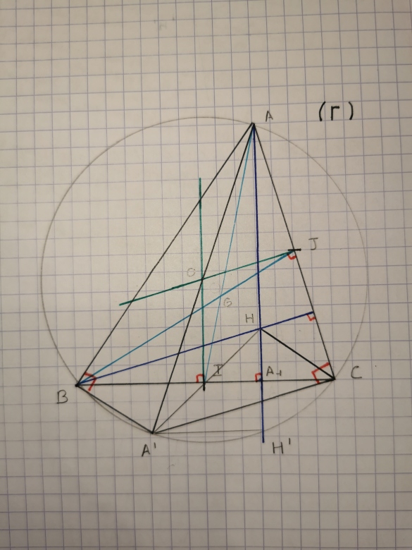 Géométrie dans des triangles