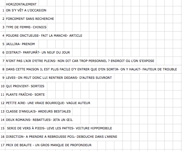 Mots crois�s