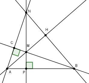 Triangle rectangle et médiatrice