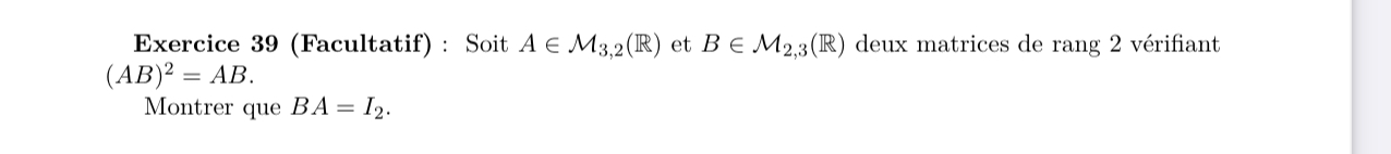 produits de matrices 3*2 et 2*3