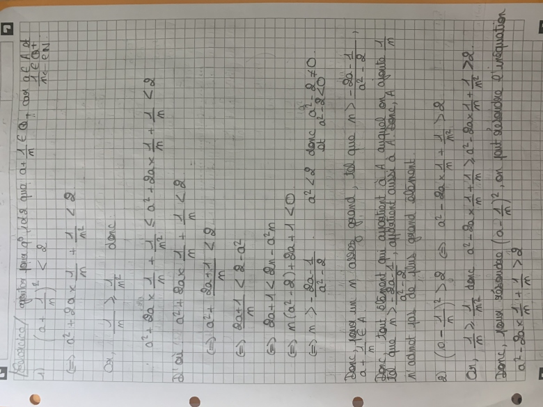 Non existence d�une borne sup�rieure dans Q