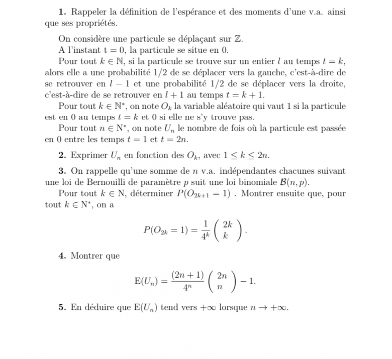 Calcul somme 2k/4^k *(k parmi 2k)