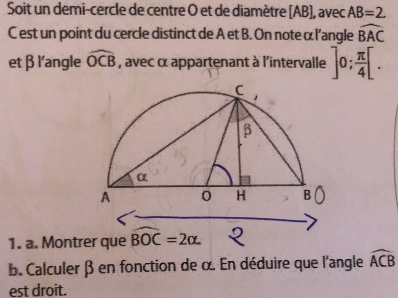 Formule de duplication pour le cosinus