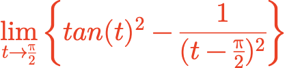 Limite de tan^2(x) x->pi/2 avec DL