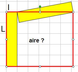 l\'aire du rectangle rouge g�n�ralis�e