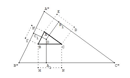 Triangles rectangles semblables