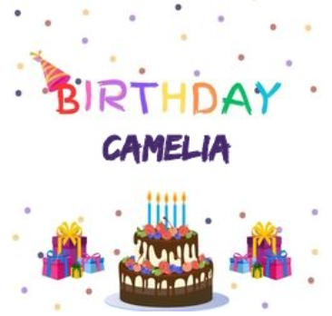 Anniversaire Camelia