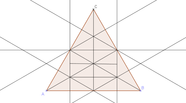 Partage d\'un triangle en triangles