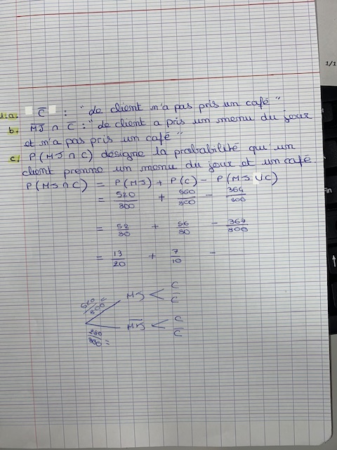 Probabilité 