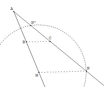 R�ciproque du th�or�me de Thal�s