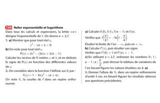 Exponentielle et logarithme 