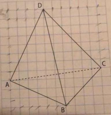 Section plane d\'un tétraèdre