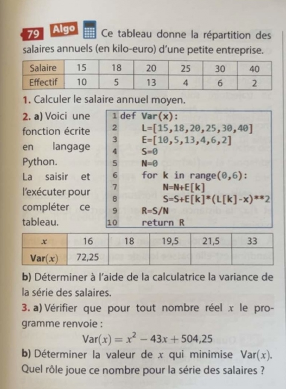 Variable aléatoire/python