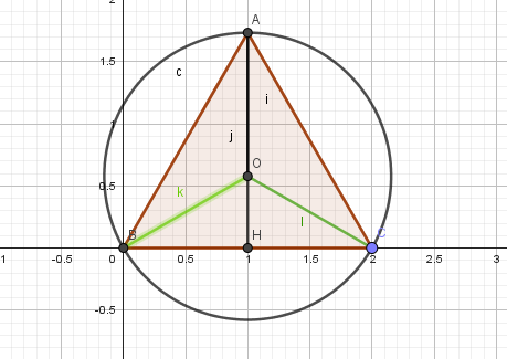 Calcul du rayon d\'un cercle circonscrit