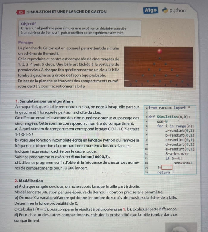 Sch�ma de Bernoulli 
