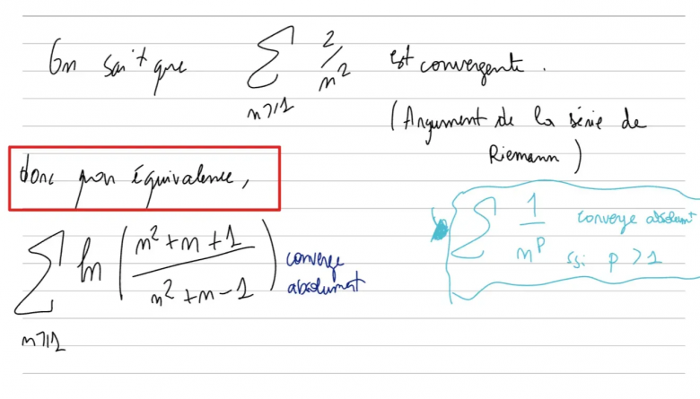 Nature d\'une s�rie