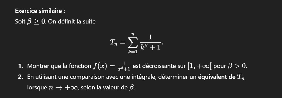 comparaison s�rie int�grale