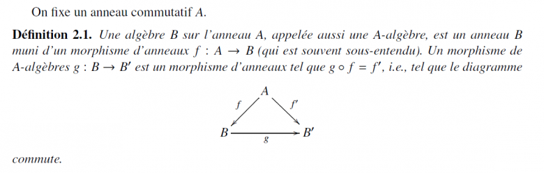 A-algèbre